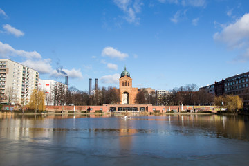 engelbecken pond berlin germany