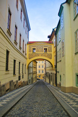 Obraz premium old streets in the city of Prague