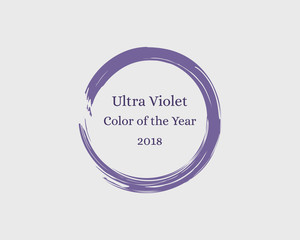 Circular violet brush