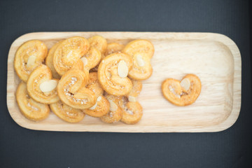 Simple homemade heart shaped cookie