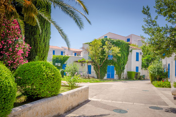Obraz premium Street in new district of Budva, Montenegro