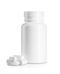 medical bottle with pills