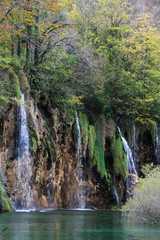 Fototapeta na wymiar Plitvice Lakes National Park Пометка для 