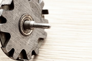 A steampunk background image with copy space. 