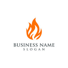flame logo vector graphic abstract modern