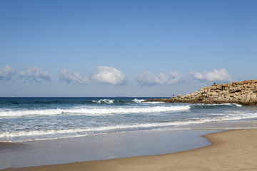 Fototapeta premium Typical wild beach in Tangier