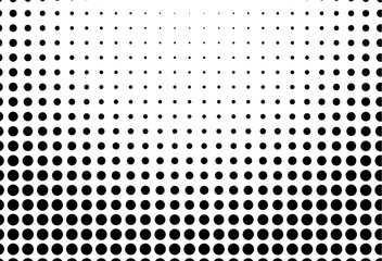 Abstract futuristic halftone pattern. Comic background. Dotted backdrop with circles, dots, point large scale.