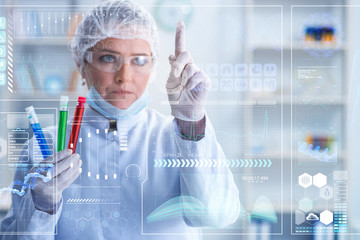 Woman doctor in telemedicine mhealth concept