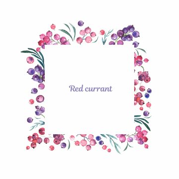 Frame of berries with place for text inside