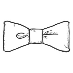 Vector Single Sketch Bowtie