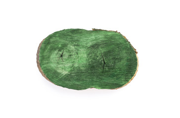 cross section of the tree,green wood texture