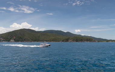 speedboat in the sea