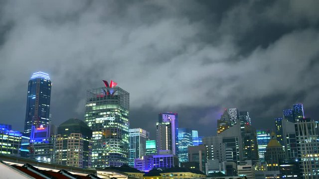 4k Timelapse of Singapore Cityscape