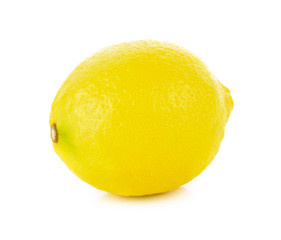 Lemon isolated on white background.