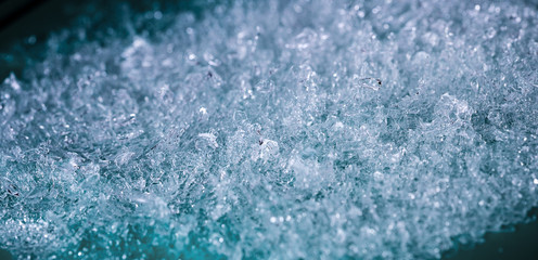 Fototapeta na wymiar Ice crystals, background of ice texture