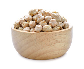 Chickpea on a white background
