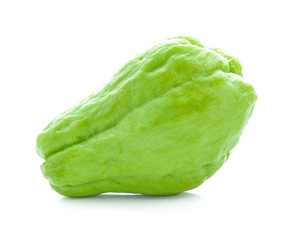 Chayote isolated on white background
