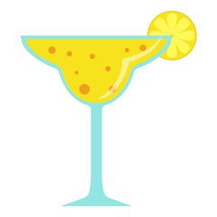 Cocktail icon, flat style