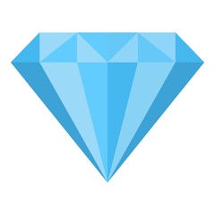 Diamond icon, flat style