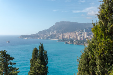 view of Monte Carlo, Cotè d'Azur, France