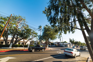Micheltorena and State street crossroad in Santa Barbara