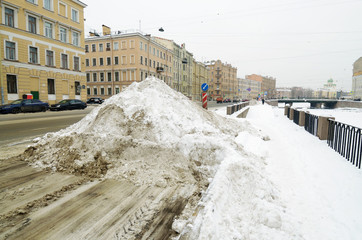 Snow removal in the city.