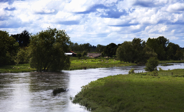 Natural Irish landscape, Boyne valley, Ireland
