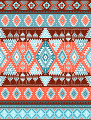 Geometric aztec pattern. Tribal tattoo style can be used for textile, yoga mats, phone cases, rug