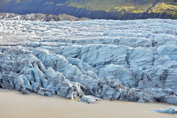Iceland. Global warming. Melting glaciers
