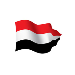 Yemeni flag, vector illustration
