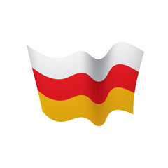 South Ossetia flag, vector illustration