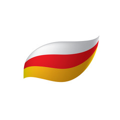 South Ossetia flag, vector illustration