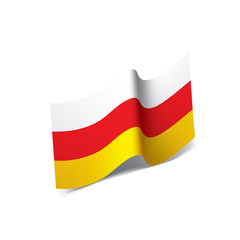 South Ossetia flag, vector illustration