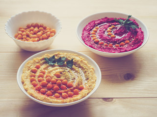 Healthy diet food from the chickpeas. Ramadan food.
