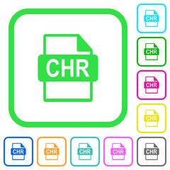 CHR file format vivid colored flat icons