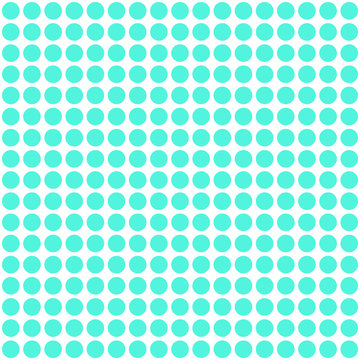 Background seamless pattern with cyan color dots Vector.