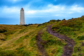 Fototapeta na wymiar Malariff Lighthouse Iceland