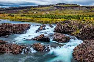 Naklejka na ściany i meble Glanni Waterfall Iceland