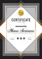 Certificate template luxury and diploma style,vector illustration.