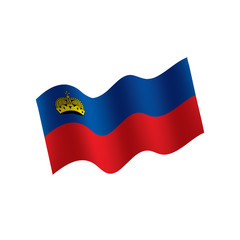 liechtenstein flag, vector illustration