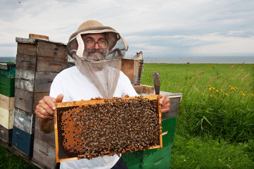 Happy beekeeper