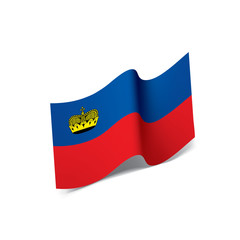 Fototapeta premium liechtenstein flag, vector illustration