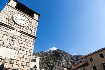 Fototapeta na wymiar Kotor beautiful ancient city, Montenegro