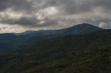 Panorama of Garraf Natural Park, Catalunya