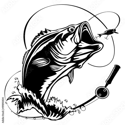 Download "fishing bass bigmouth" Stock image and royalty-free ...