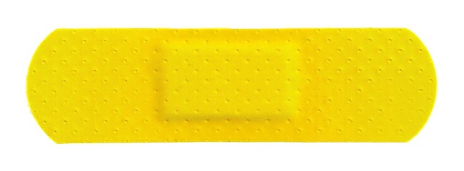 Yellow Strip of ADHESIVE BANDAGE PLASTER - Medical Equipment