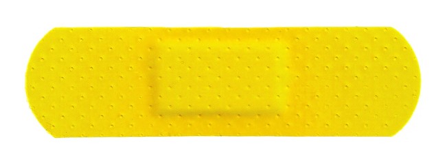 Yellow Strip of ADHESIVE BANDAGE PLASTER - Medical Equipment