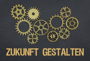 Zukunft gestalten / Zahnräder Konzept