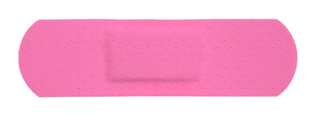 Pink Strip of ADHESIVE BANDAGE PLASTER - Medical Equipment