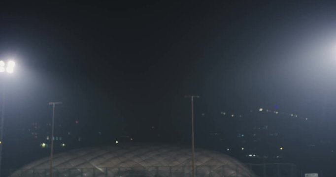 American football player catching a ball